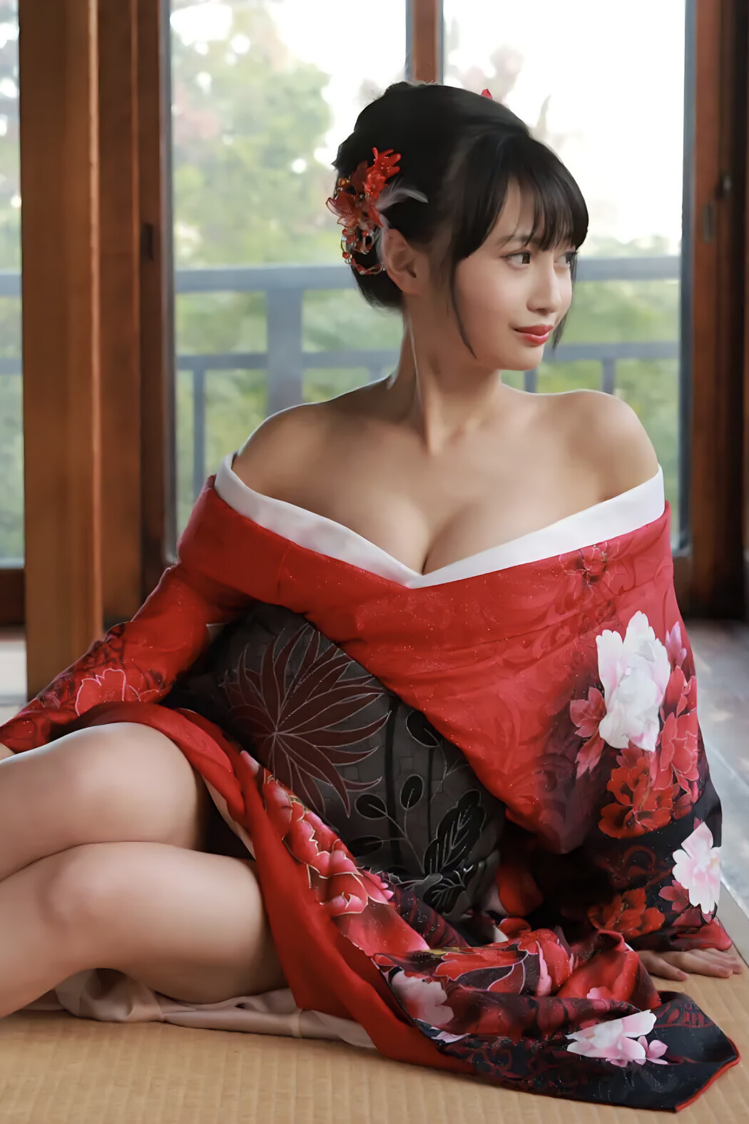 Luka Mochizuki 望月琉叶, FRIDAYデジタル写真集 [着物の下は、まさかの美バスト] Set.02