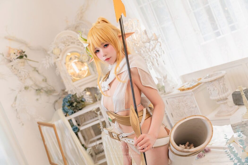 Coser@黏黏团子兔 – 六月订阅『精灵 弓箭手』广寒宫