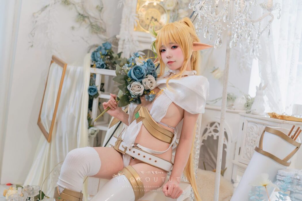 Coser@黏黏团子兔 – 六月订阅『精灵 弓箭手』广寒宫