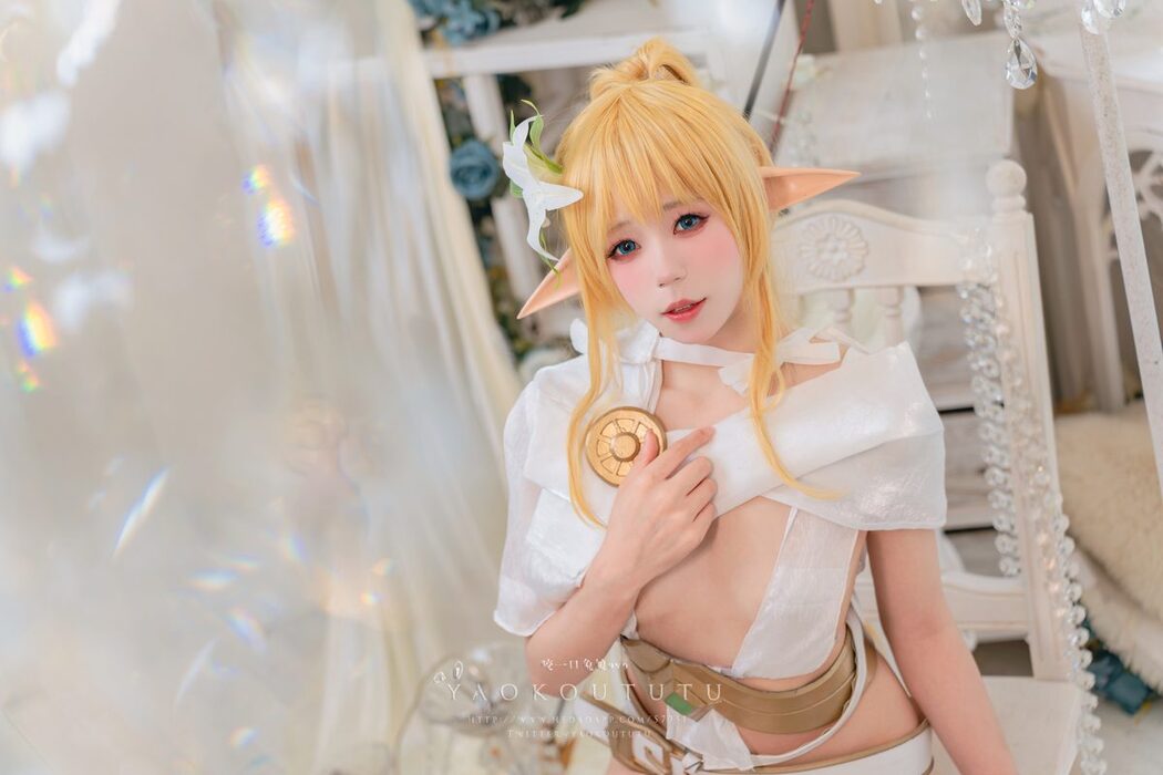 Coser@黏黏团子兔 – 六月订阅『精灵 弓箭手』广寒宫