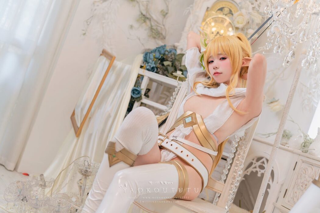 Coser@黏黏团子兔 – 六月订阅『精灵 弓箭手』广寒宫