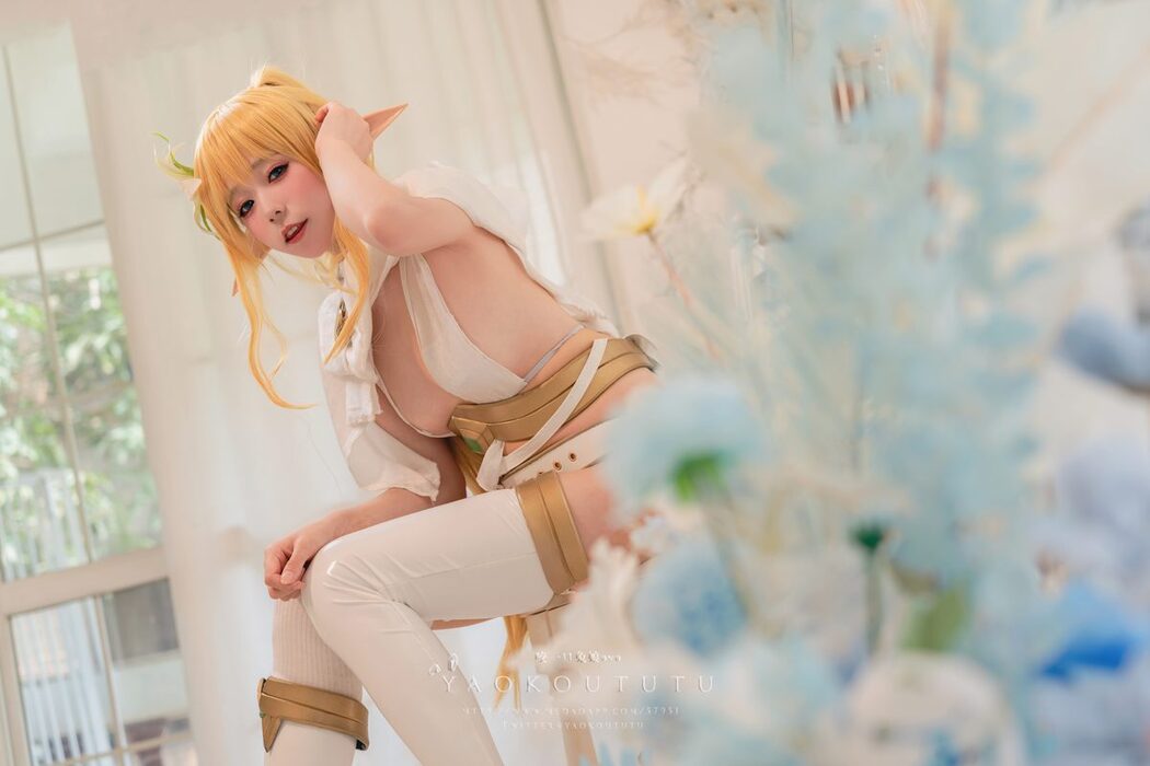 Coser@黏黏团子兔 – 六月订阅『精灵 弓箭手』广寒宫