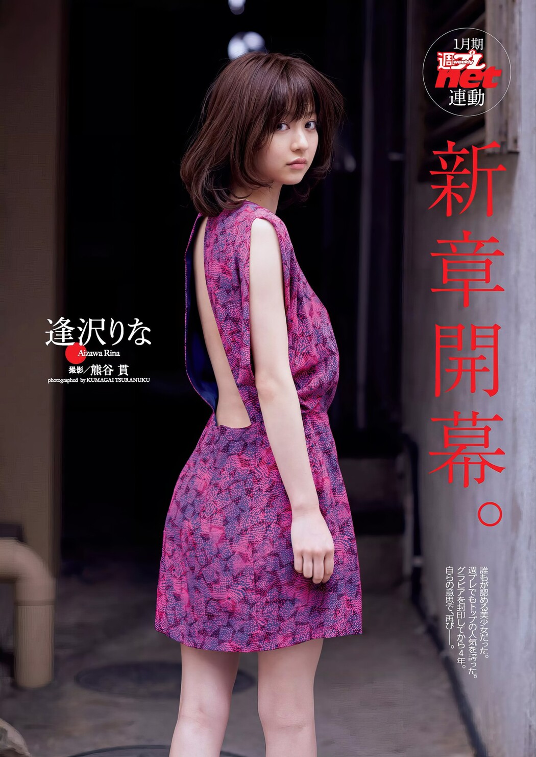 Rina Aizawa 逢沢りな, Weekly Playboy 2017 No.03 (週刊プレイボーイ 2017年3号) Cover Photo