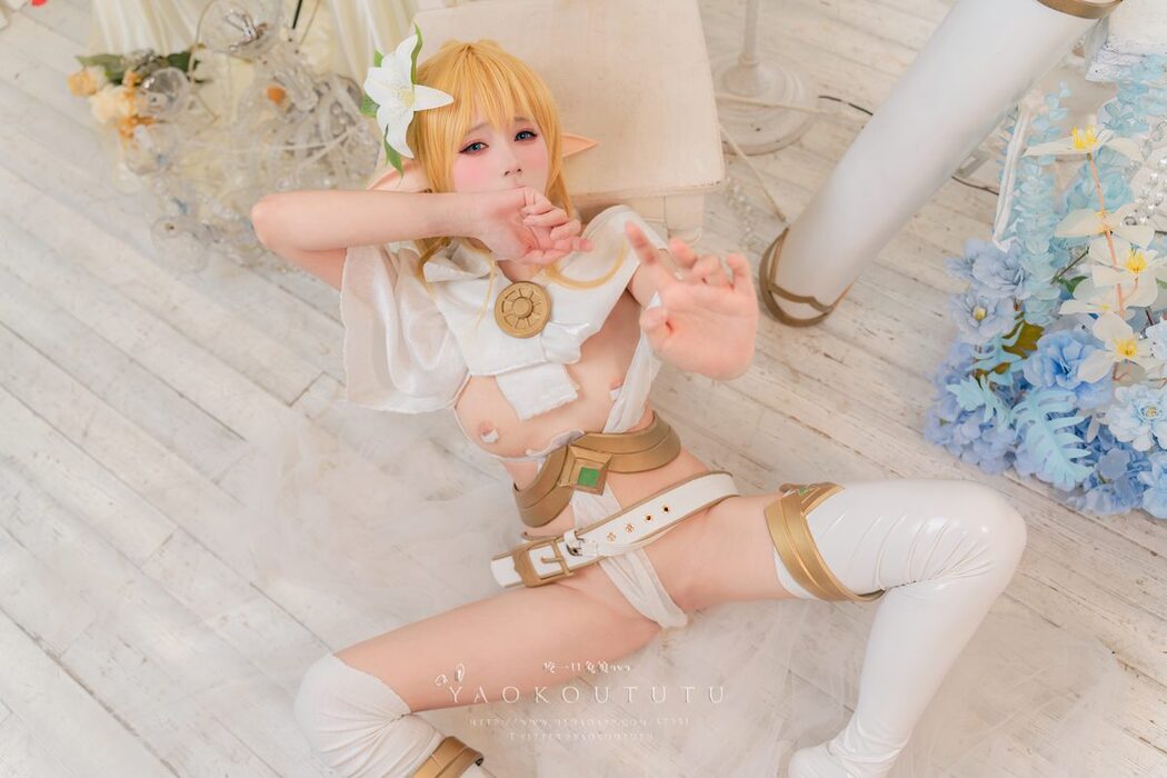 Coser@黏黏团子兔 – 六月订阅『精灵 弓箭手』广寒宫