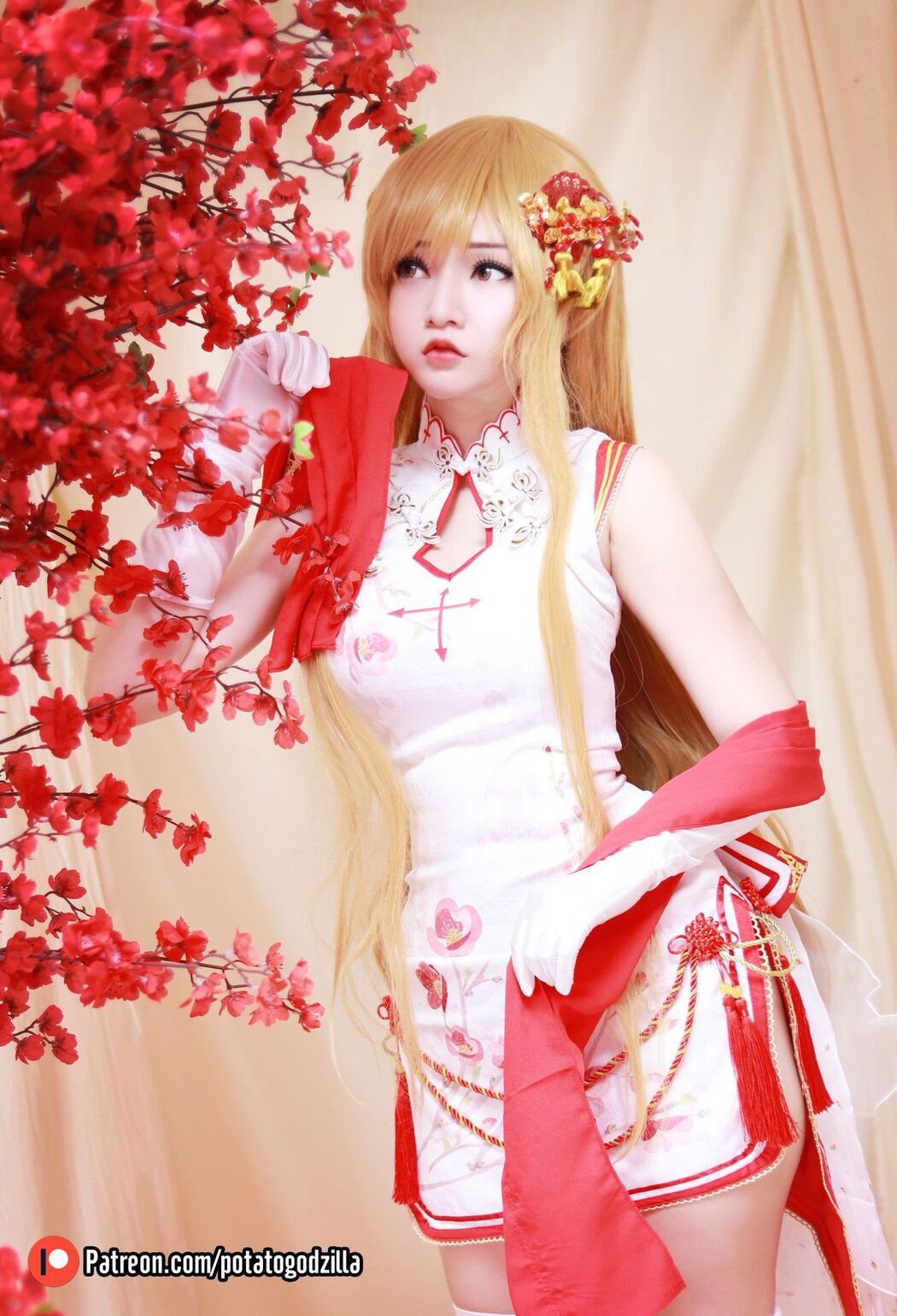 Coser@Potato Godzilla – Asuna Yuuki Qipao