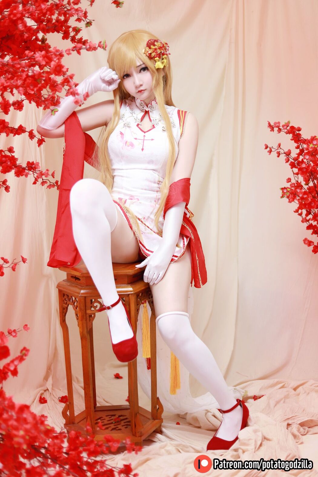 Coser@Potato Godzilla – Asuna Yuuki Qipao