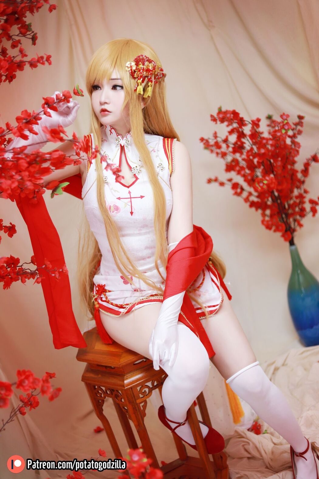 Coser@Potato Godzilla – Asuna Yuuki Qipao