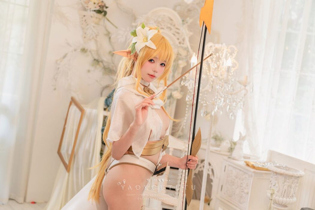 Coser@黏黏团子兔 – 六月订阅『精灵 弓箭手』广寒宫