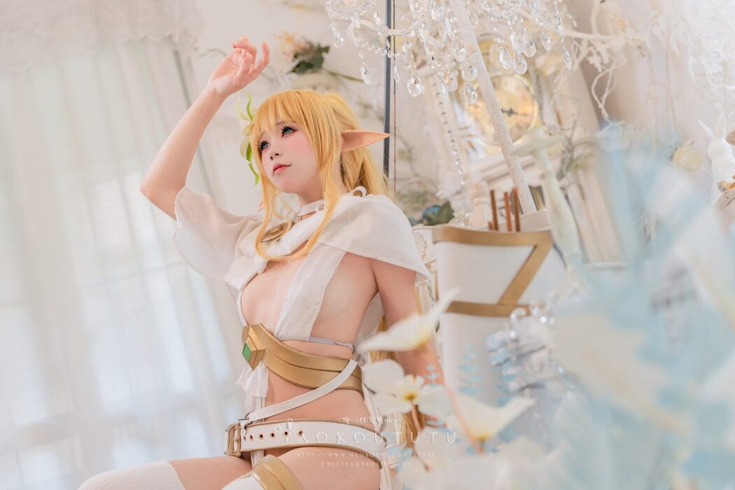 Coser@黏黏团子兔 – 六月订阅『精灵 弓箭手』广寒宫