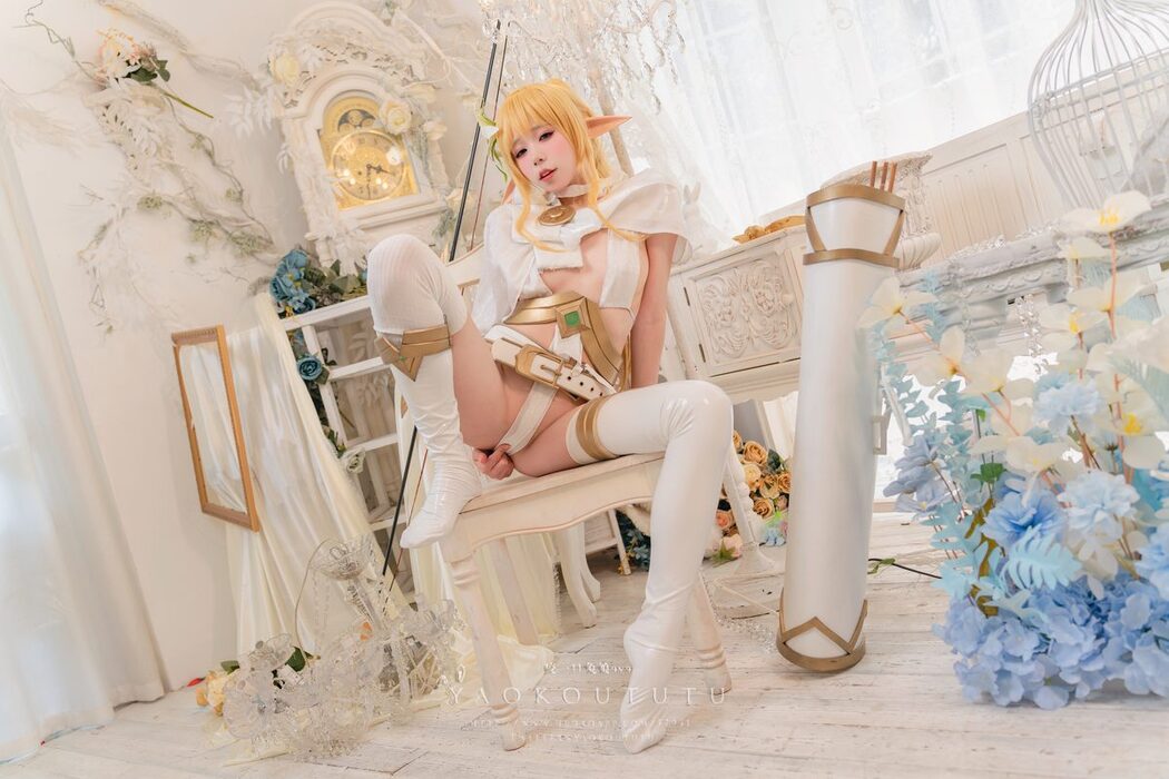 Coser@黏黏团子兔 – 六月订阅『精灵 弓箭手』广寒宫