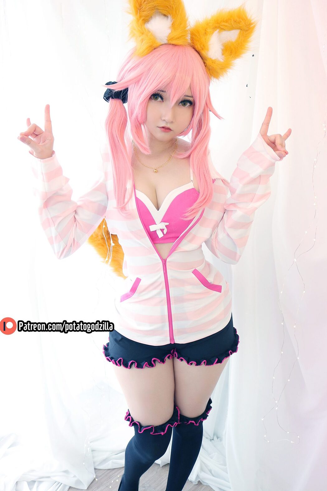 Coser@Potato Godzilla – Tamamo School Uniform Cover Photo