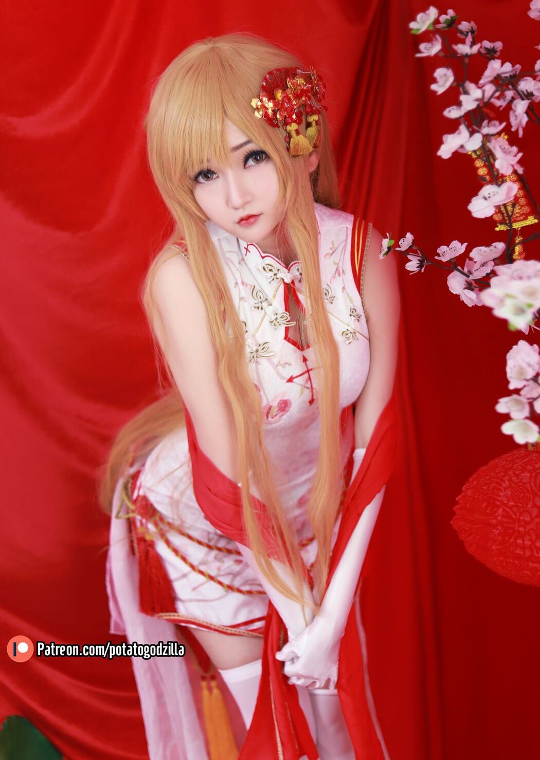 Coser@Potato Godzilla – Asuna Yuuki Qipao