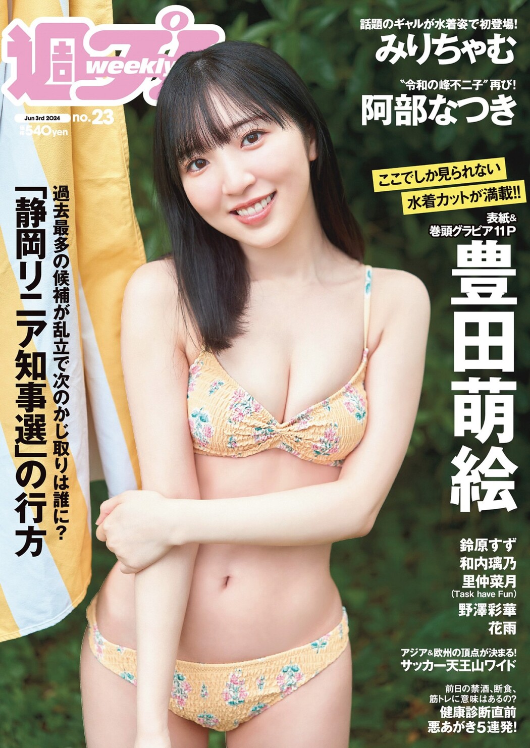 Moe Toyota 豊田萌絵, Weekly Playboy 2024 No.23 (週刊プレイボーイ 2024年23号) Cover Photo