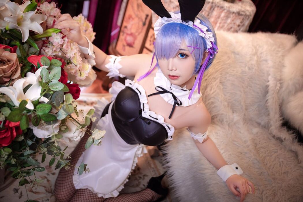 Coser@面饼仙儿 No.058 网袜蕾姆