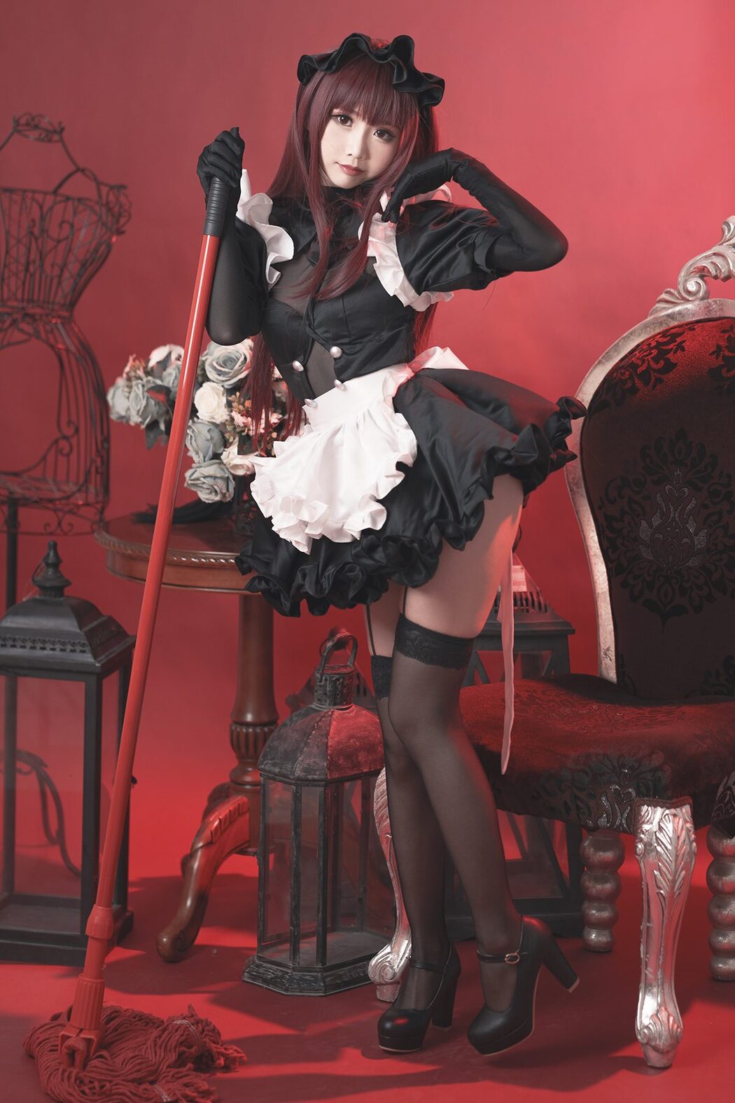 Coser@面饼仙儿 No.056 斯卡哈女仆 Cover Photo