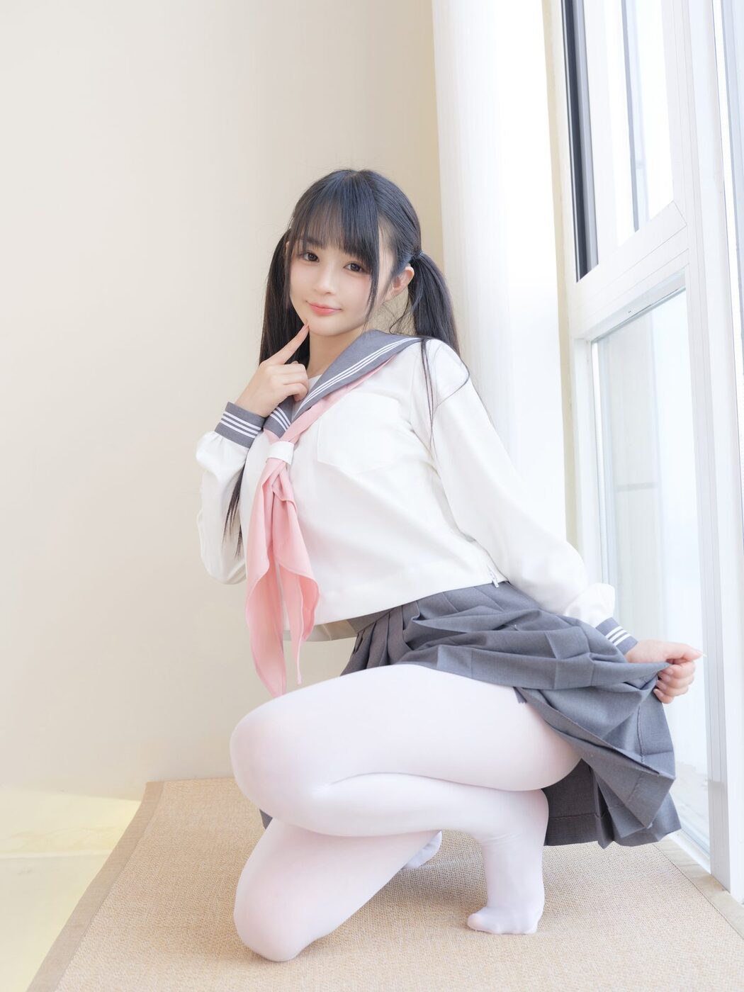 Coser@桜井宁宁 Vol.081 白丝JK