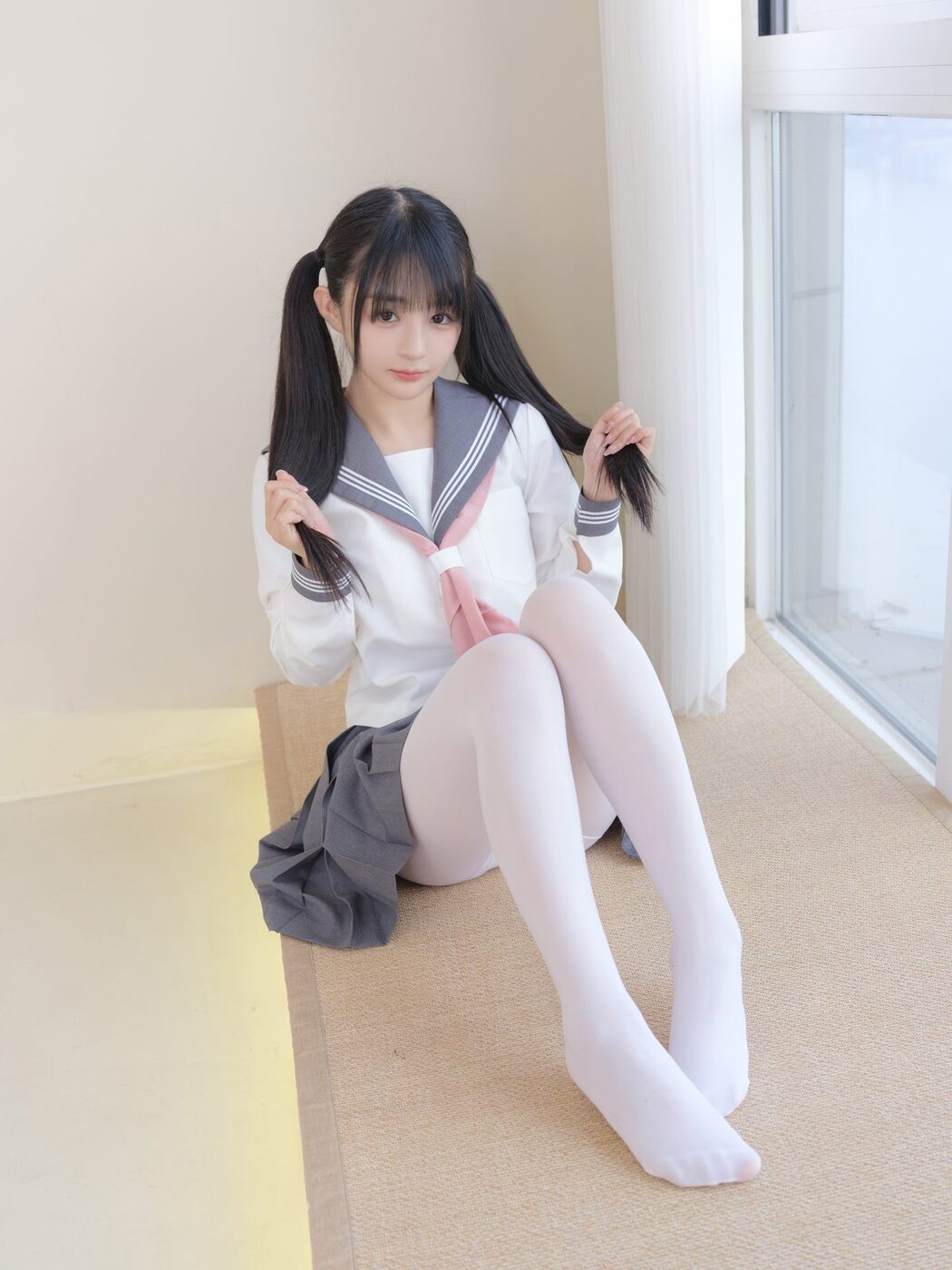 Coser@桜井宁宁 Vol.081 白丝JK