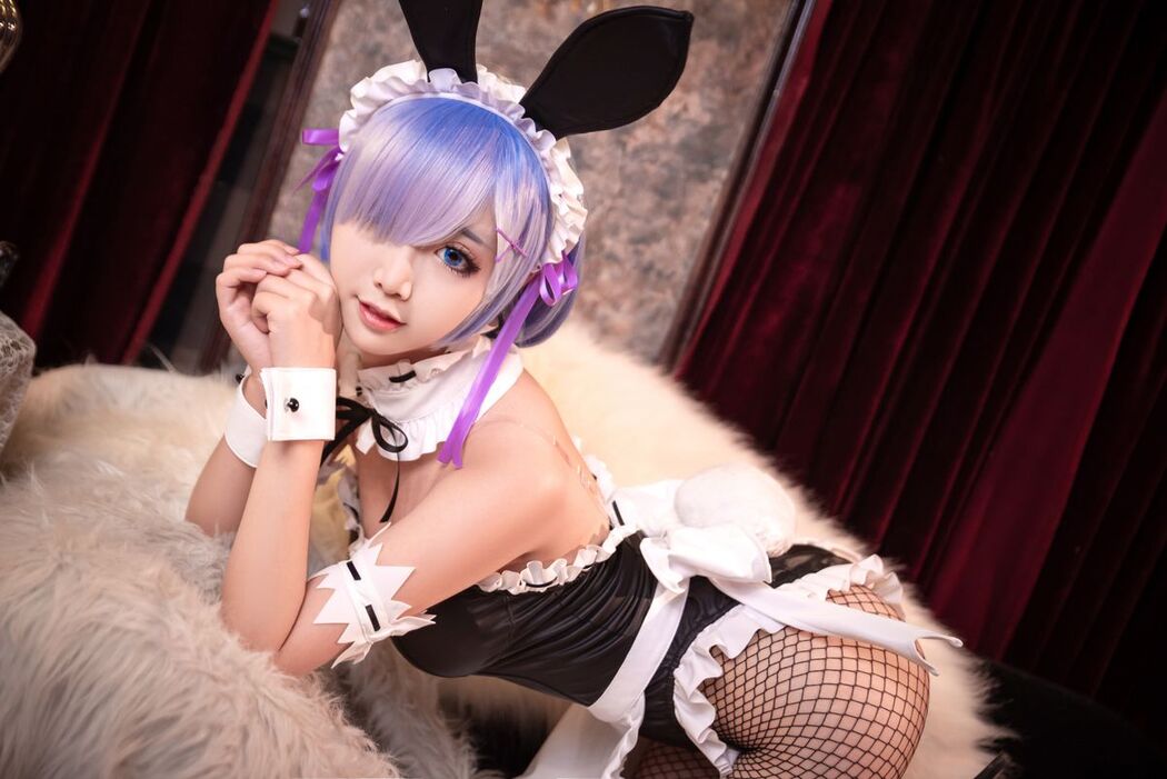 Coser@面饼仙儿 No.058 网袜蕾姆