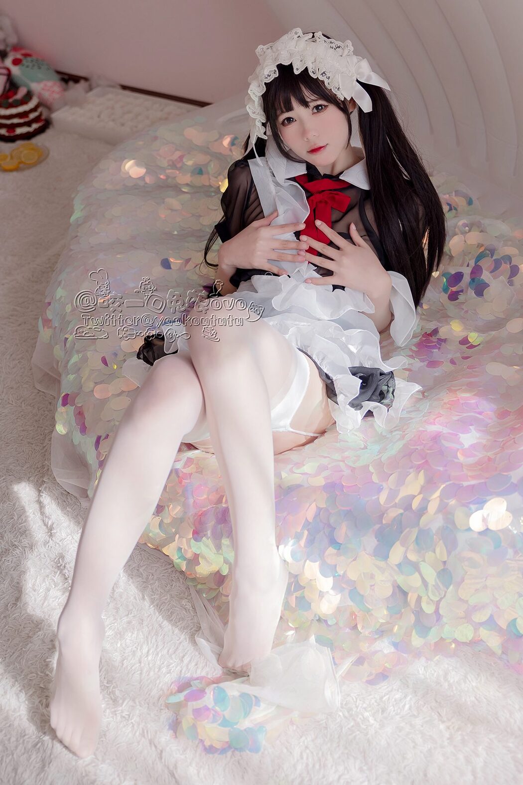 Coser@黏黏团子兔 – 黑白女仆 Cover Photo