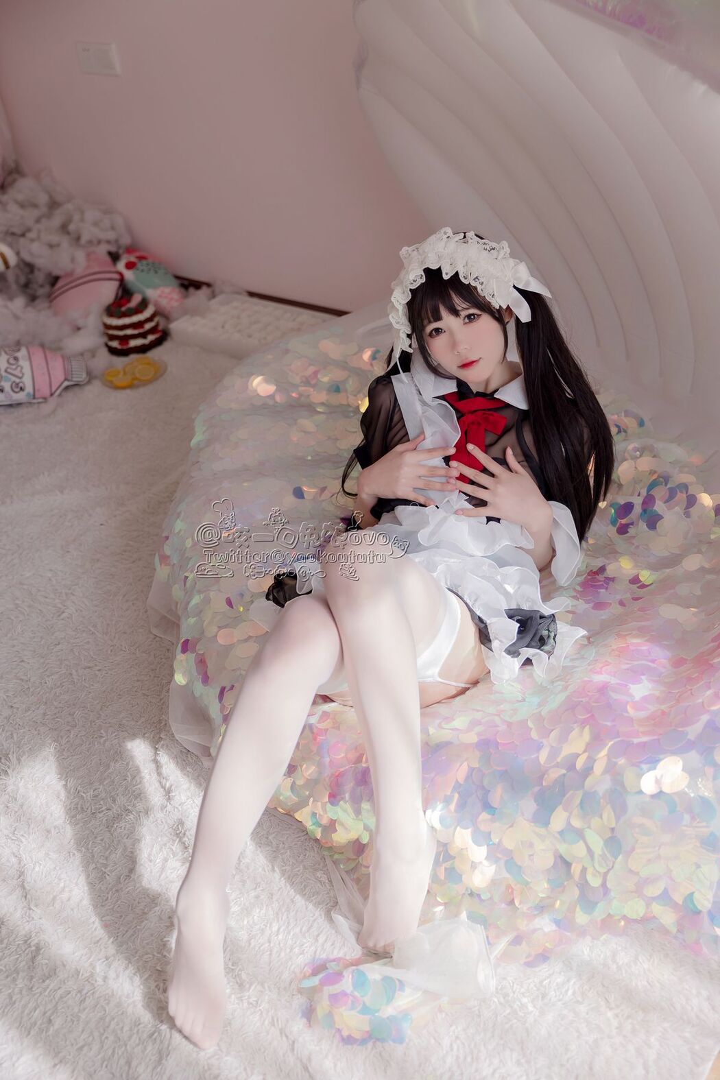 Coser@黏黏团子兔 – 黑白女仆