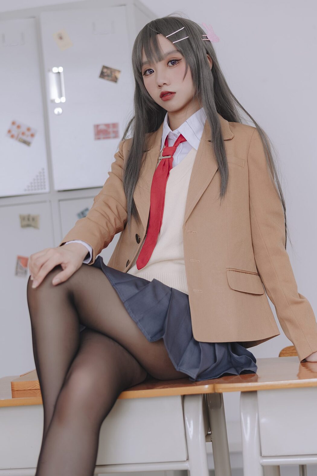 Coser@果咩酱w Vol.043 麻衣校服 Cover Photo