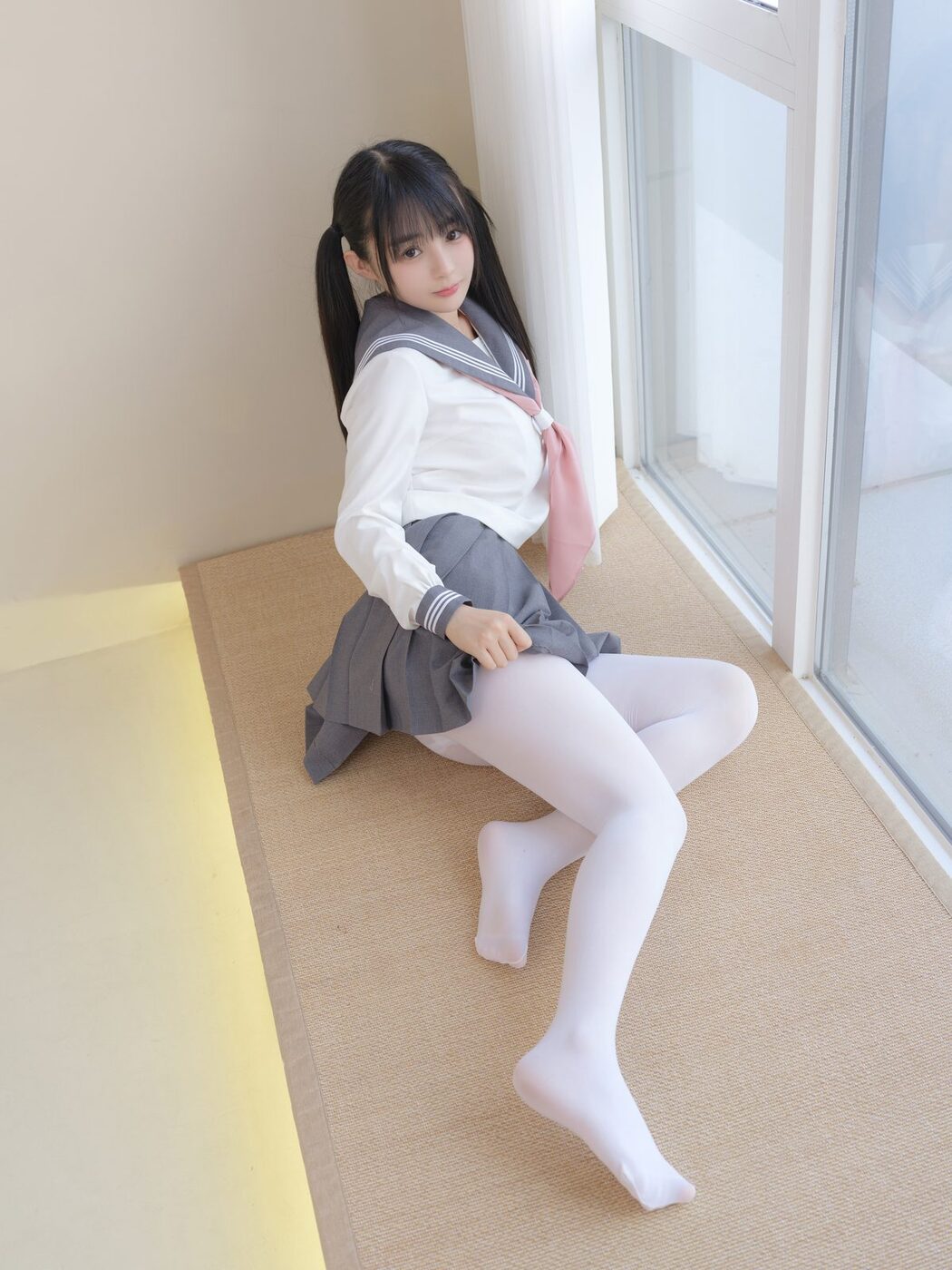 Coser@桜井宁宁 Vol.081 白丝JK