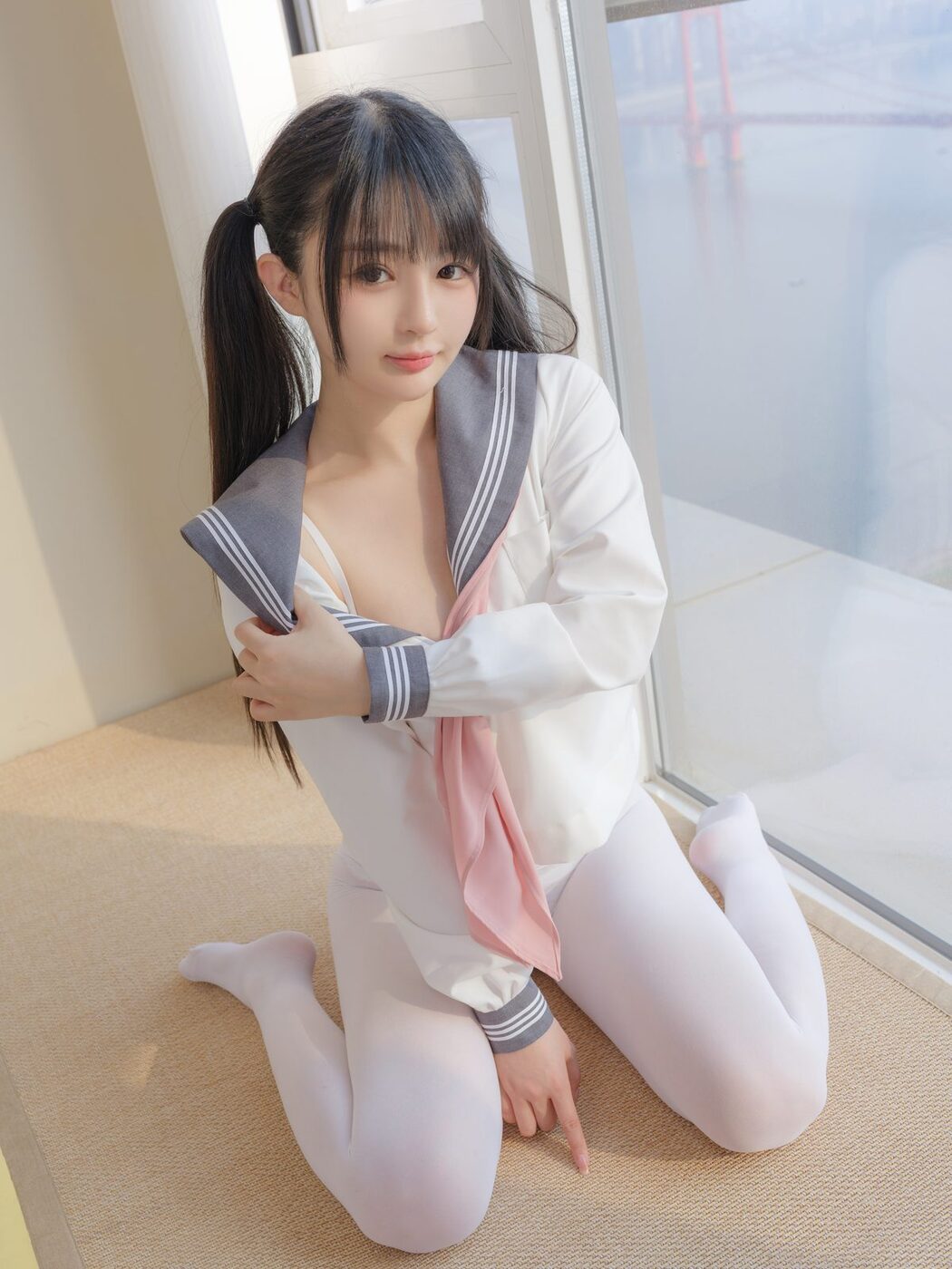 Coser@桜井宁宁 Vol.081 白丝JK