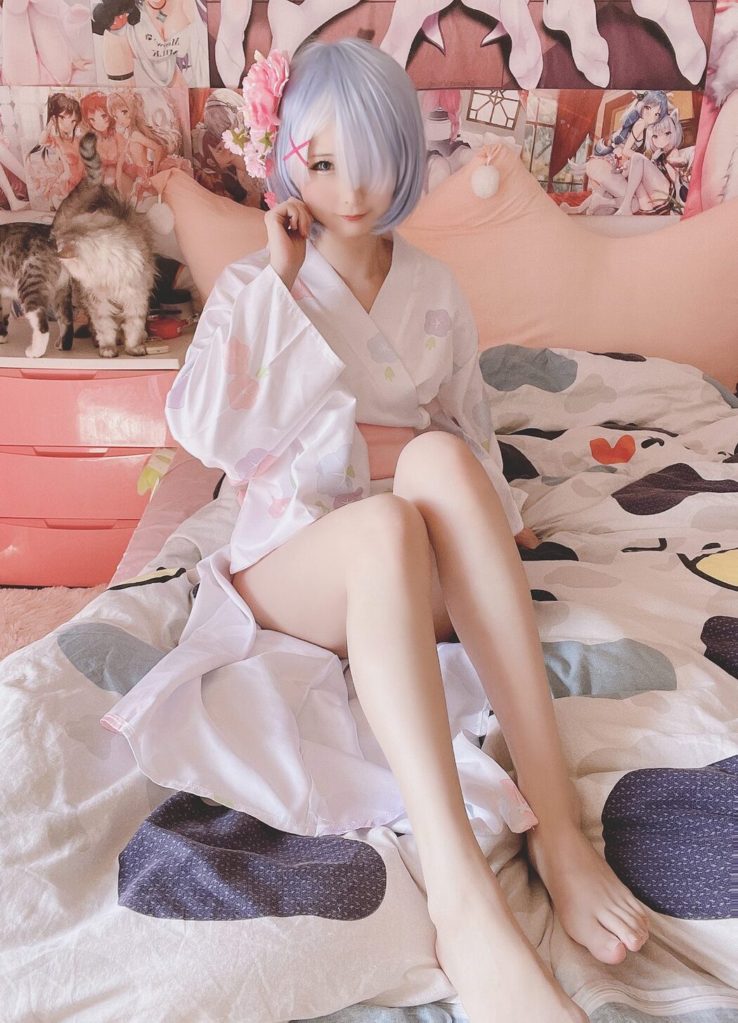 Coser@习呆呆 – 雷姆和服1 And 2