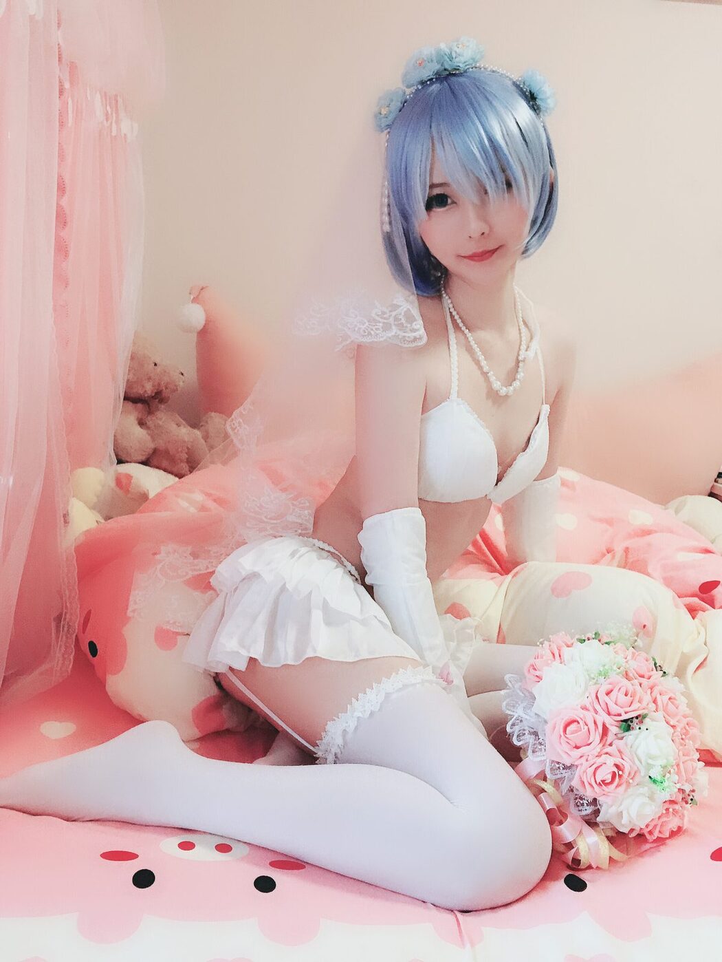 Coser@习呆呆 – 蕾姆婚纱