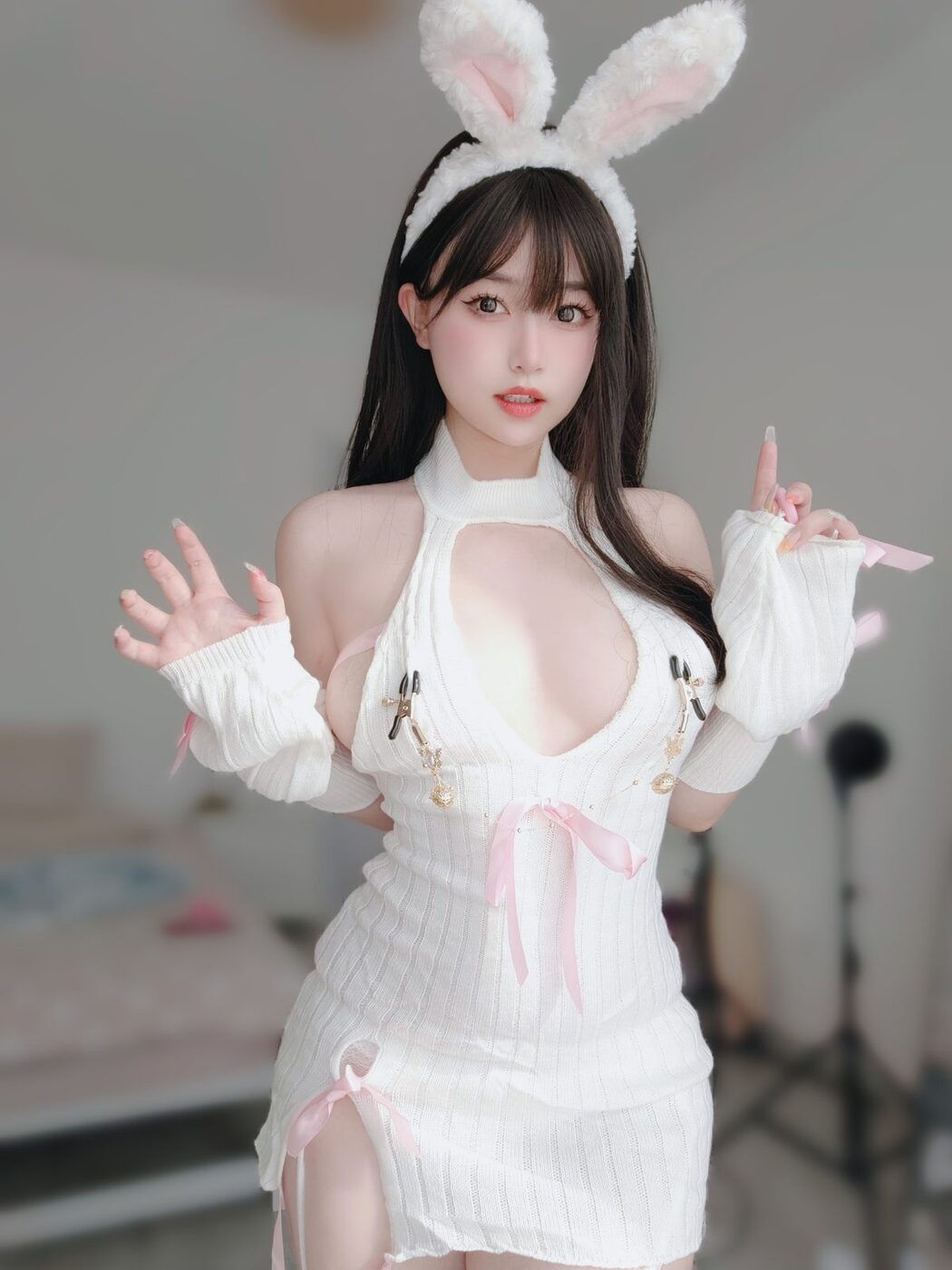 Coser@女主K – 白丝兔女郎