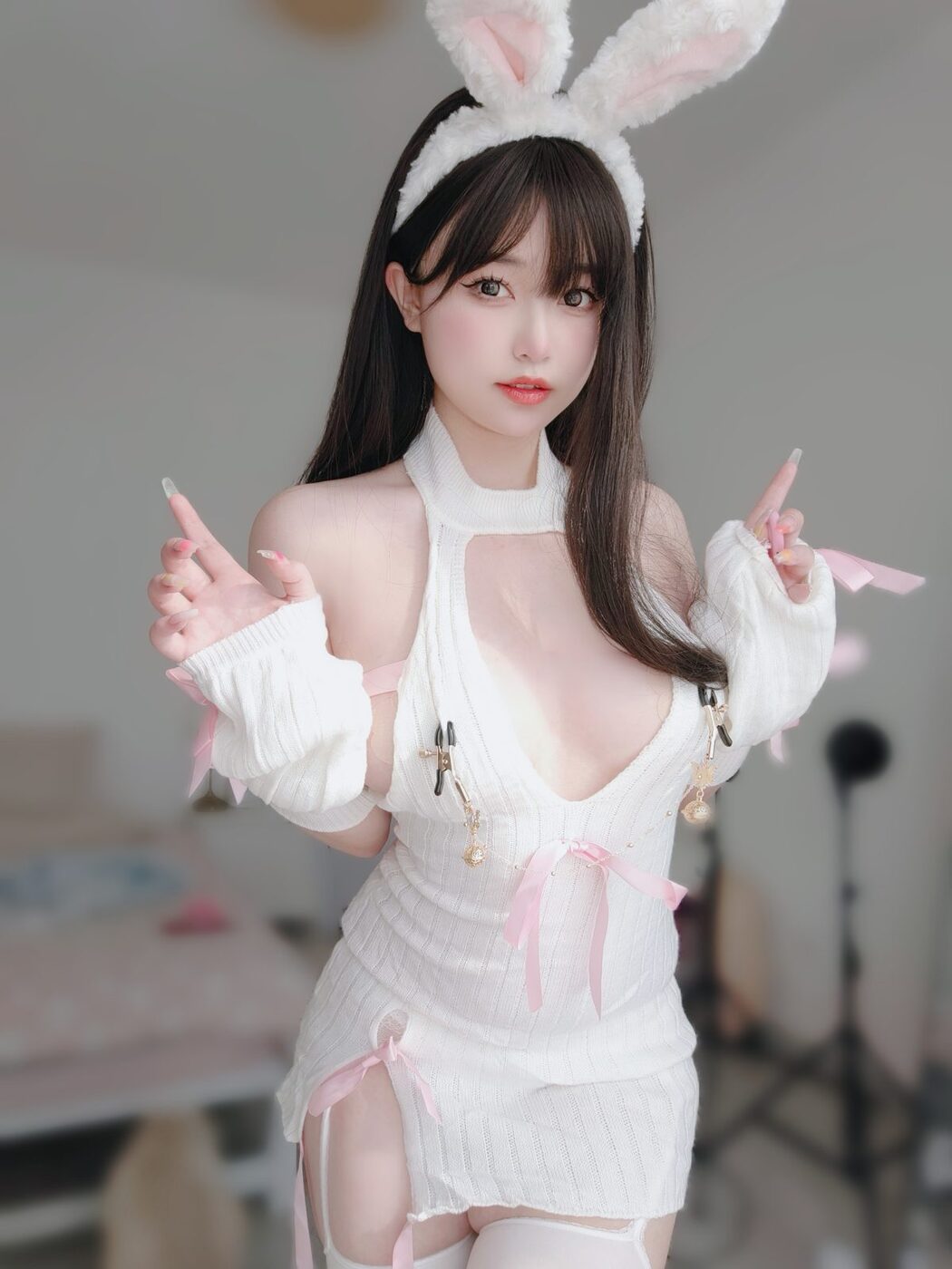 Coser@女主K – 白丝兔女郎