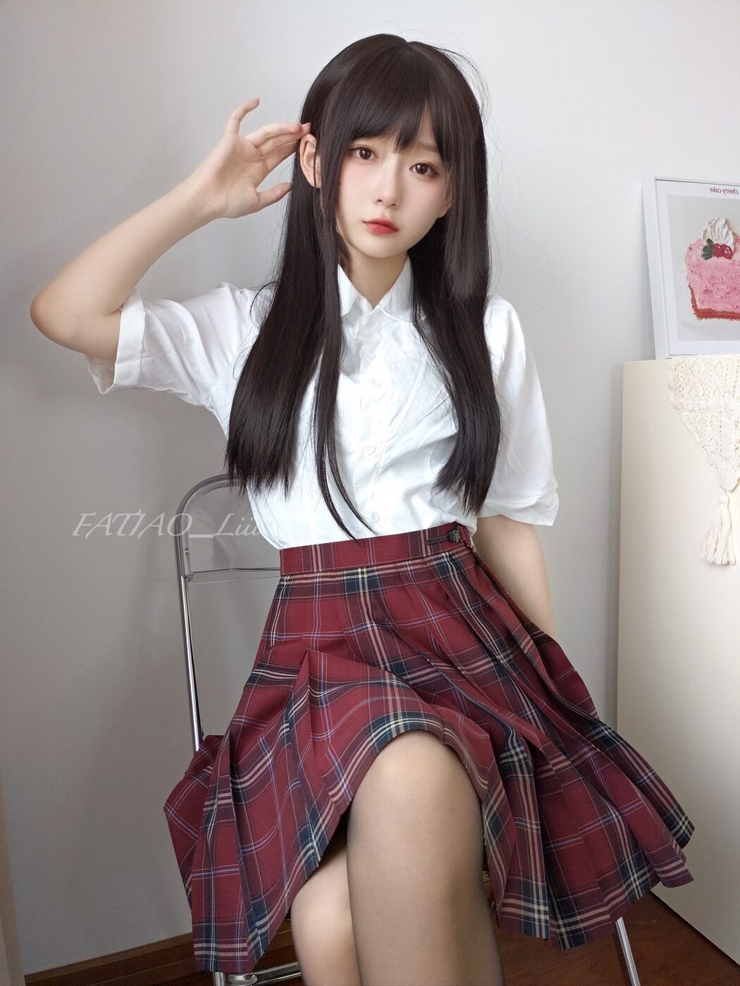 Coser@发条少女 迷之呆梨 Fatiao Liii – 自撮り写真 学姐の黑丝诱惑