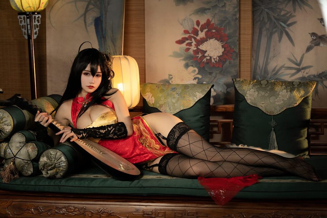 Coser@小仓千代w No.058 大凤旗袍