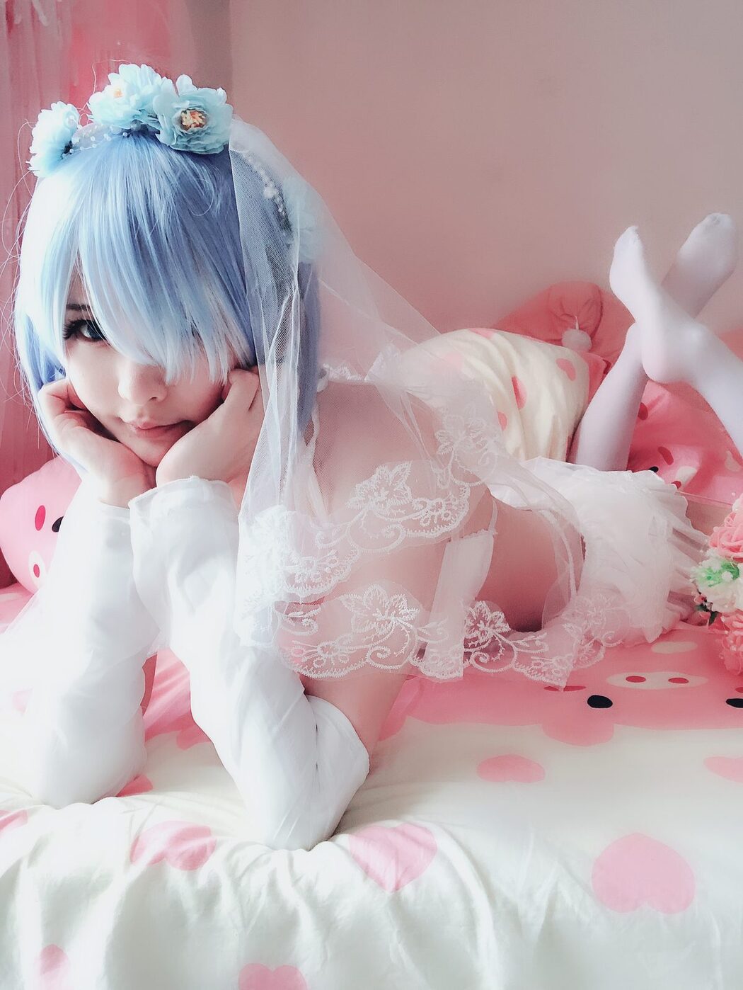 Coser@习呆呆 – 蕾姆婚纱