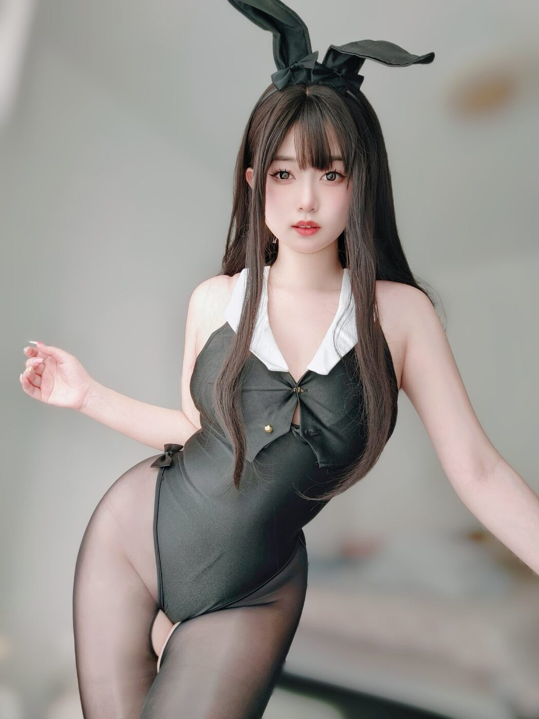 Coser@女主K – 黑丝兔女郎