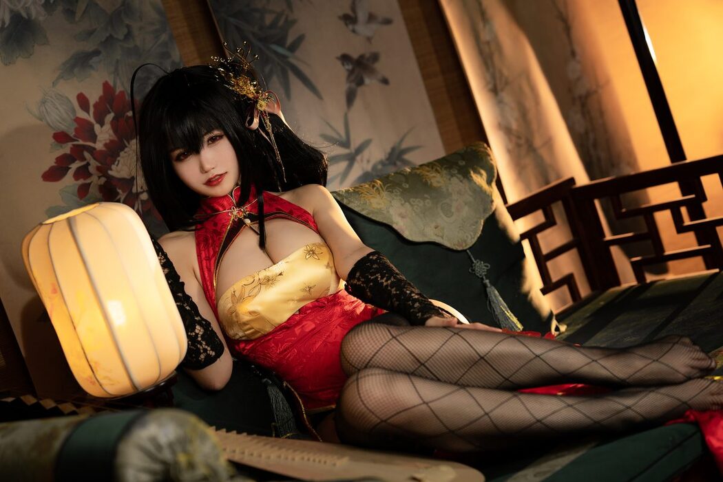 Coser@小仓千代w No.058 大凤旗袍