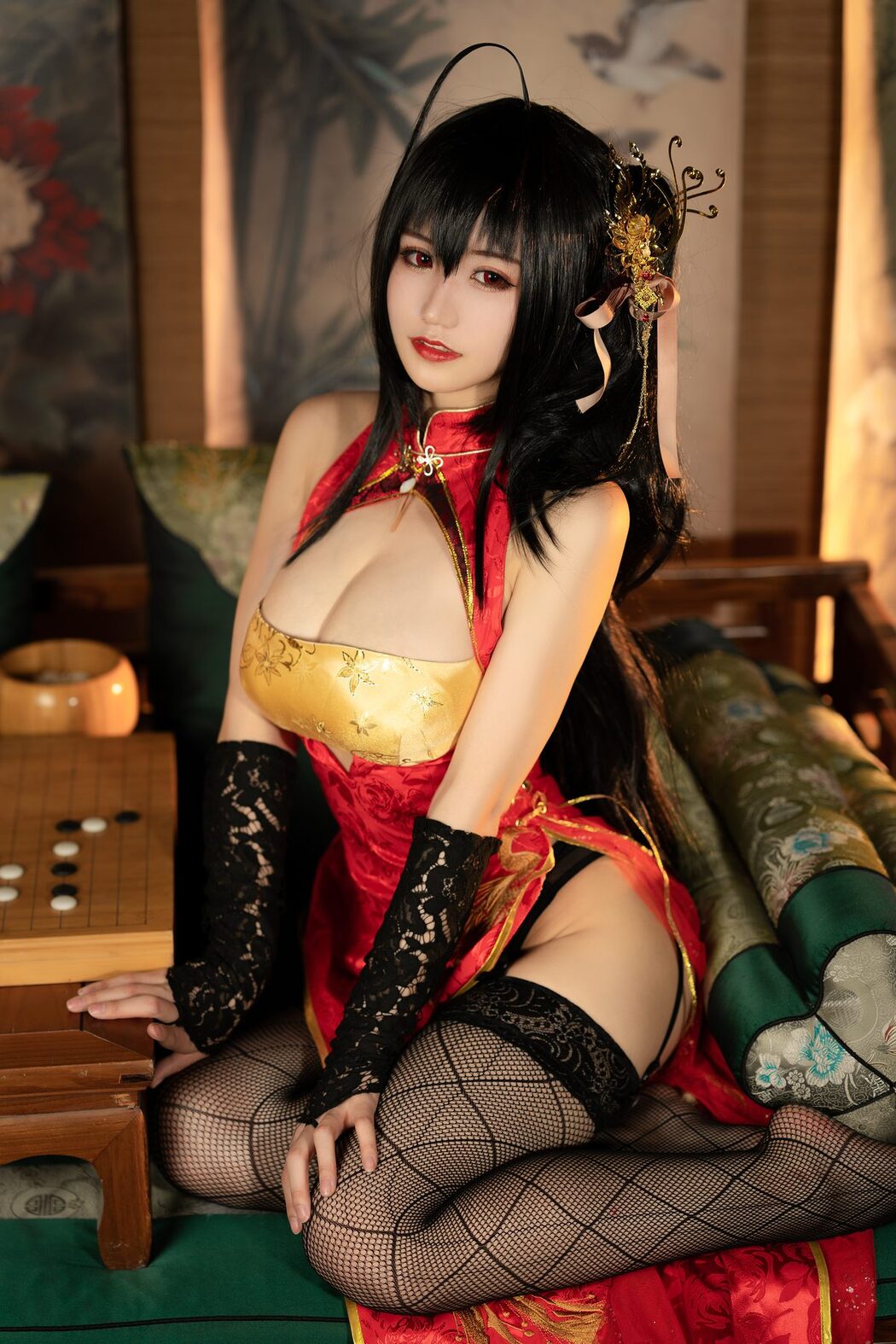 Coser@小仓千代w No.058 大凤旗袍