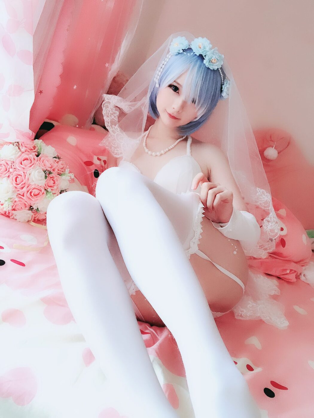 Coser@习呆呆 – 蕾姆婚纱