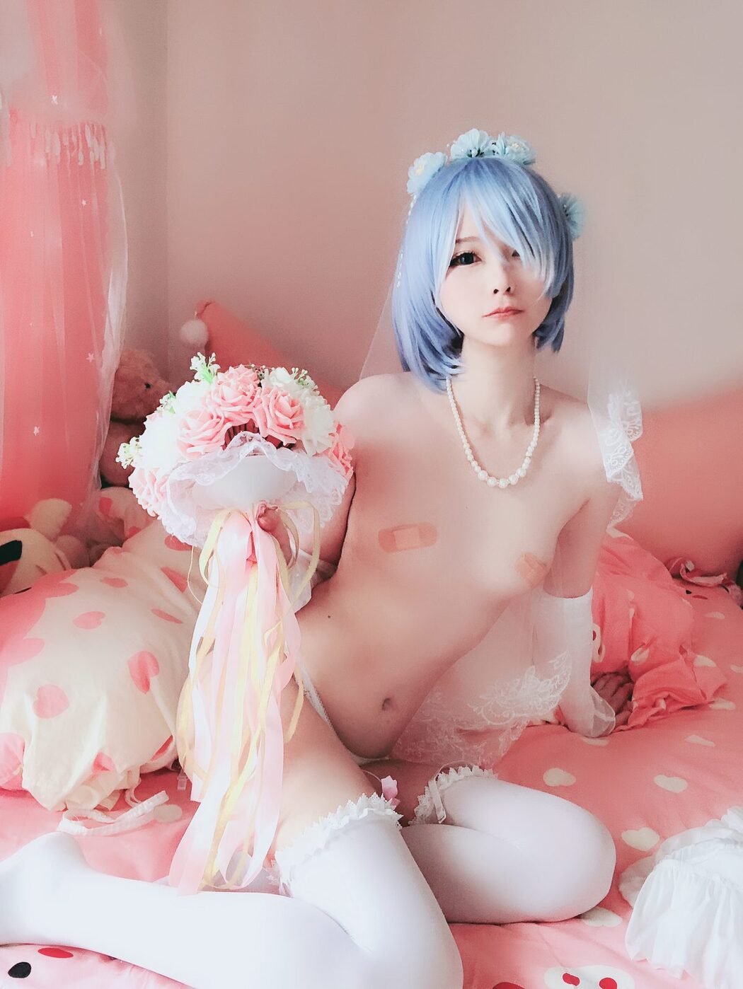 Coser@习呆呆 – 蕾姆婚纱