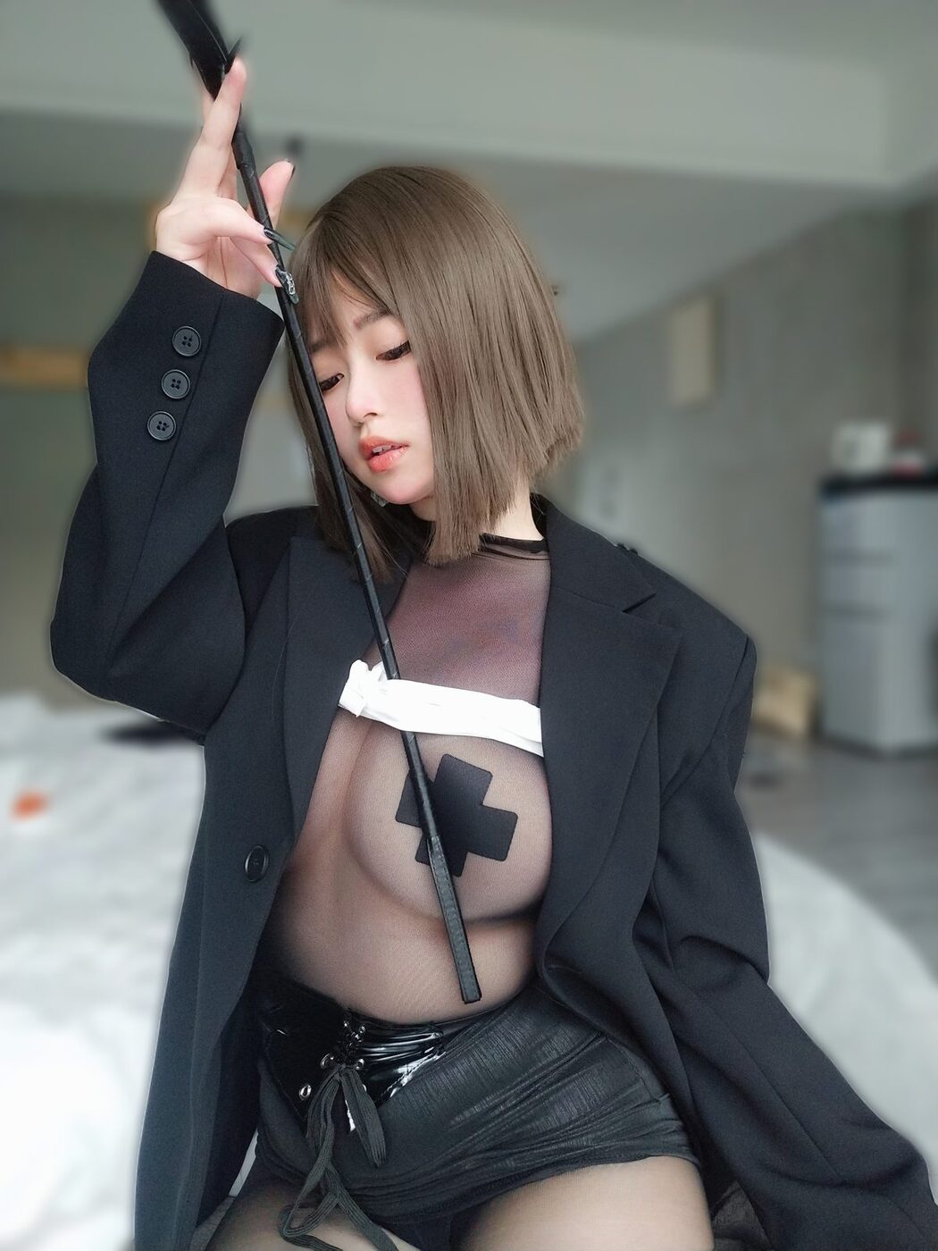 Coser@女主K – 大胆的秘书