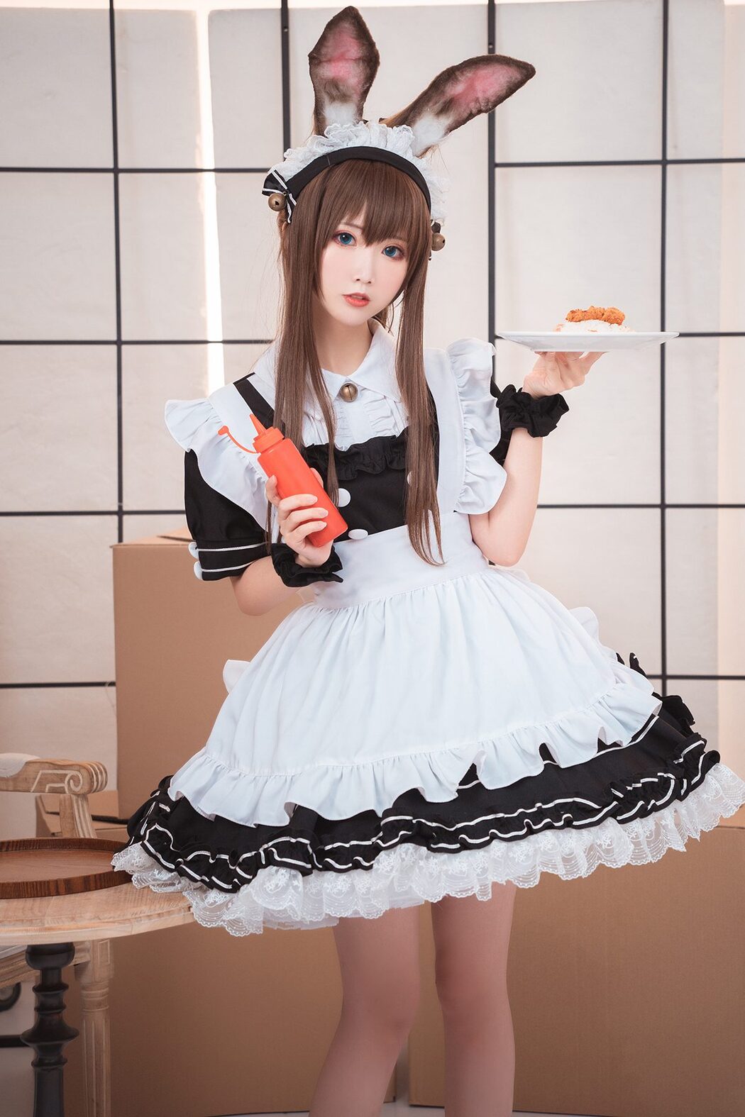 Coser@面饼仙儿 No.078 阿米驴女仆 Cover Photo