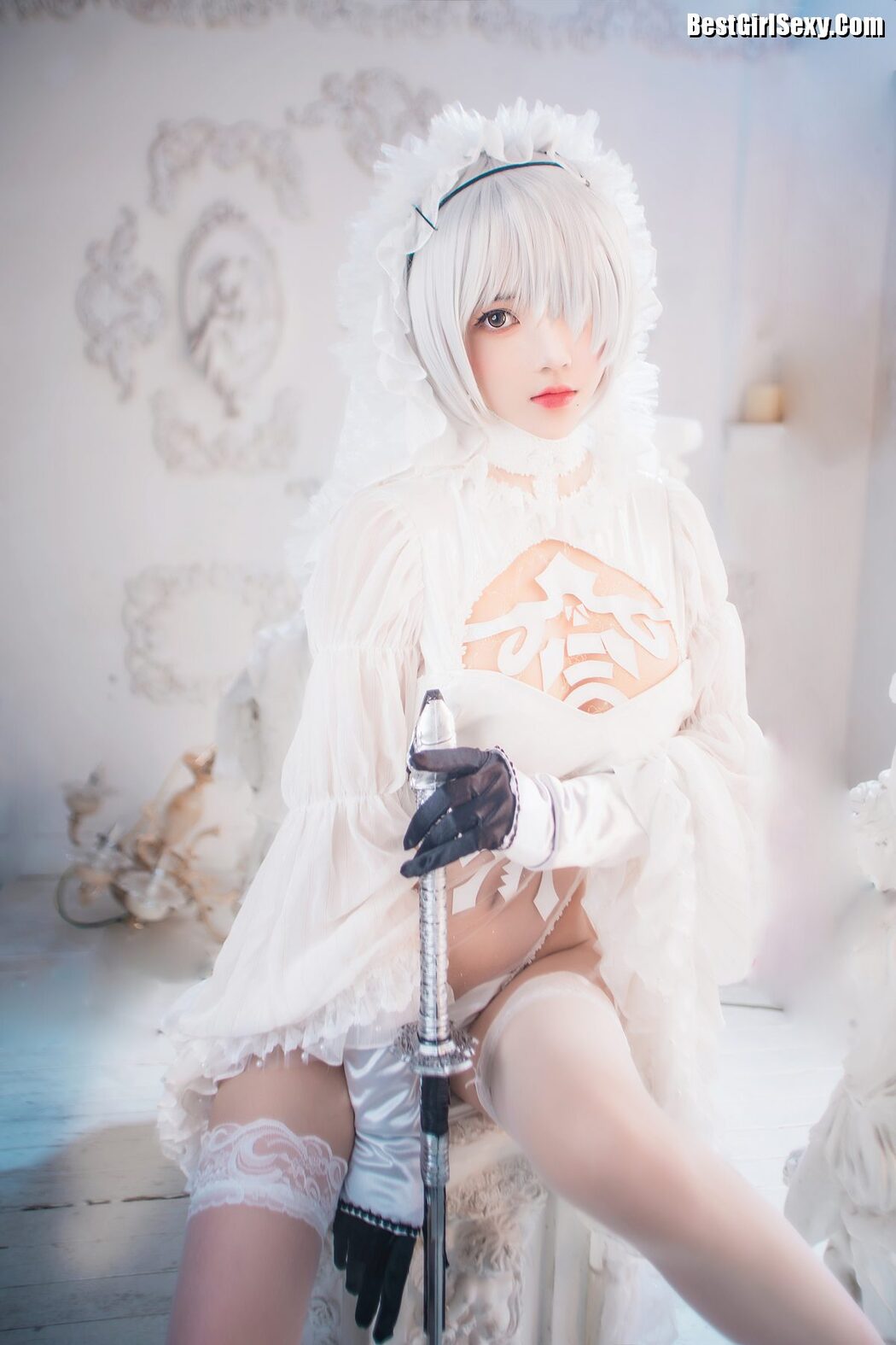 Coser@桜桃喵 Vol.166 2B花嫁