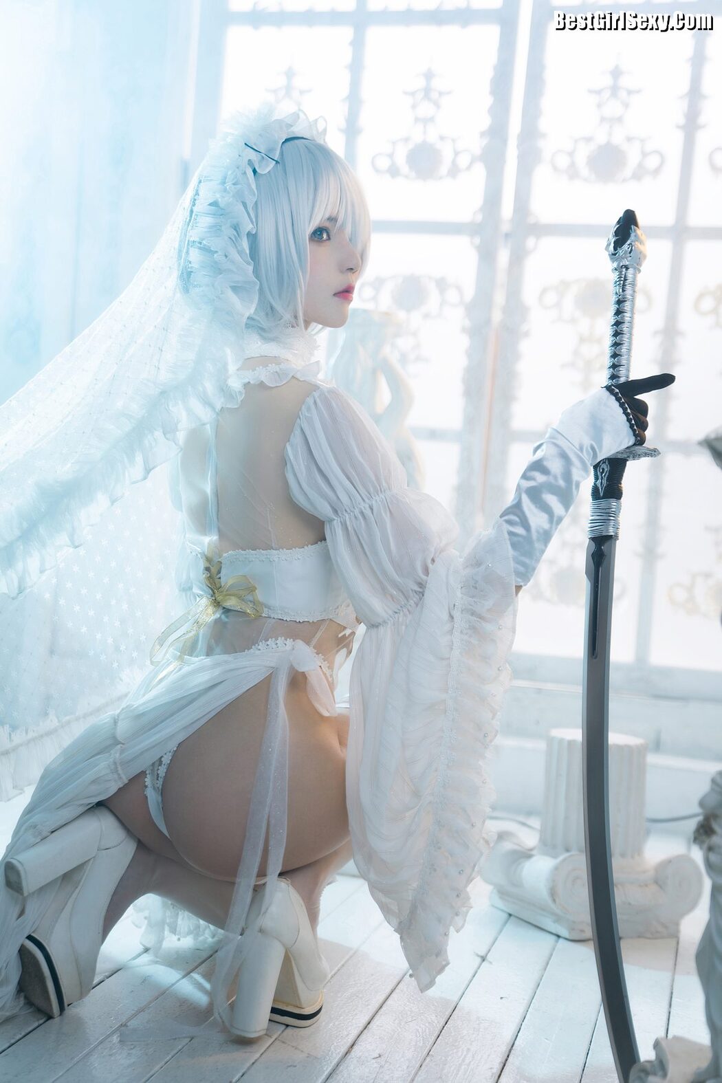 Coser@桜桃喵 Vol.166 2B花嫁