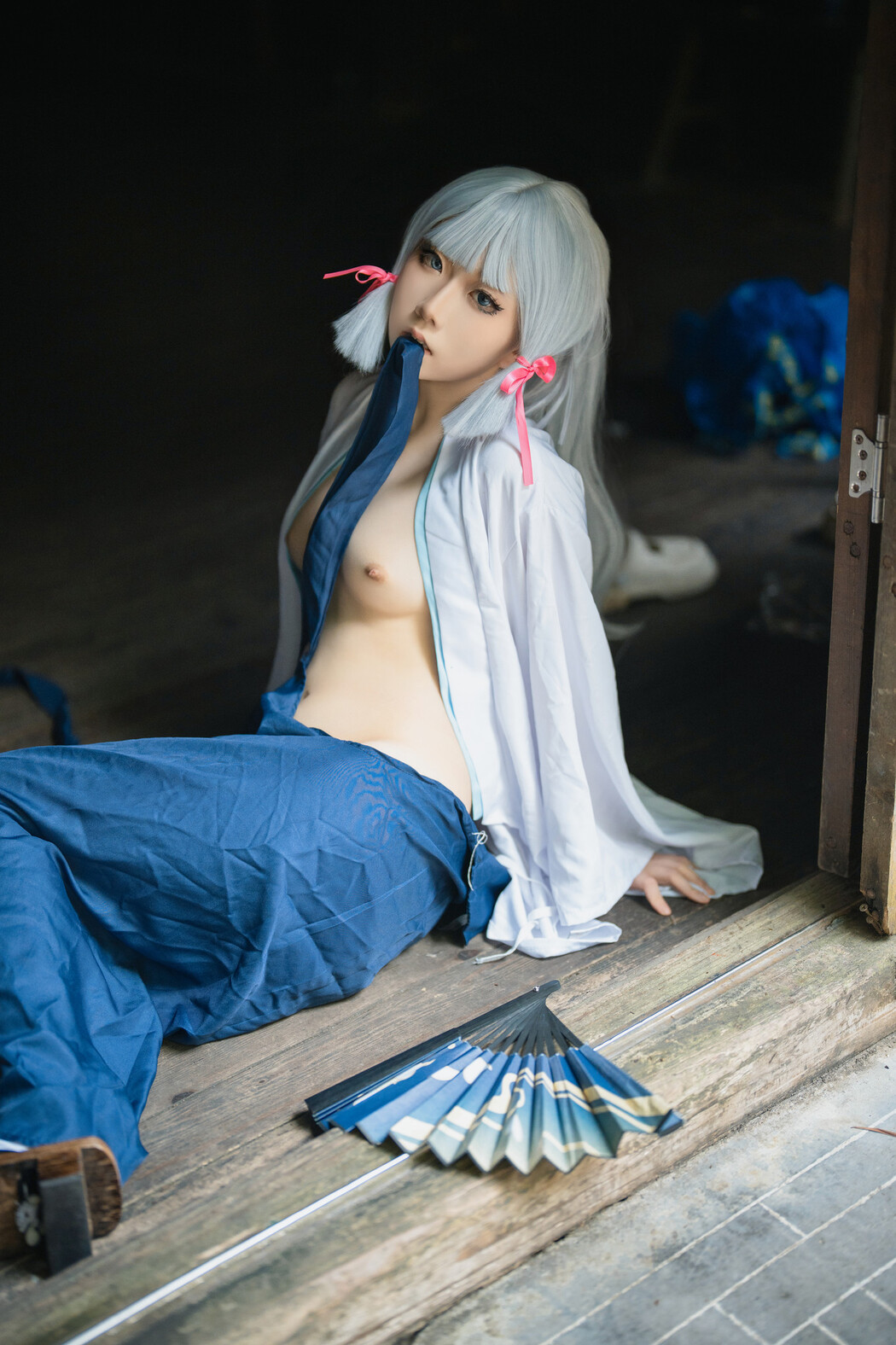Coser 北川瑶, 写真集 绫华 神里綾華 Ayaka Kamisato Set.01