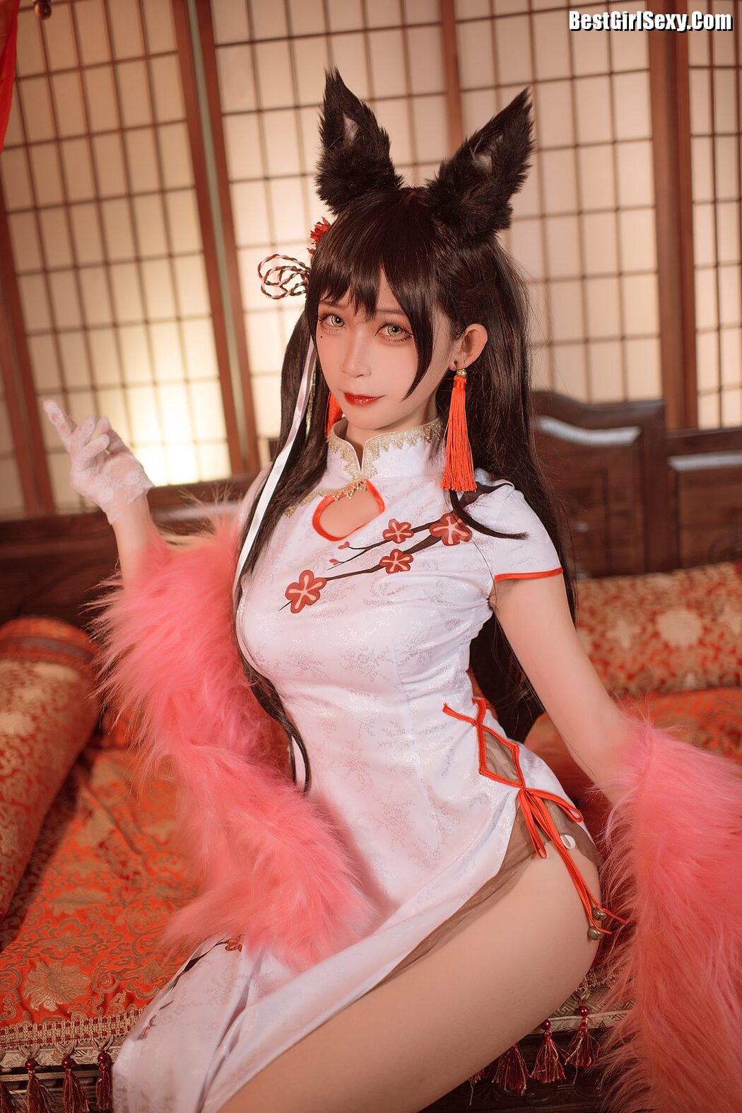 Coser@樱落酱w – 爱宕新春旗袍