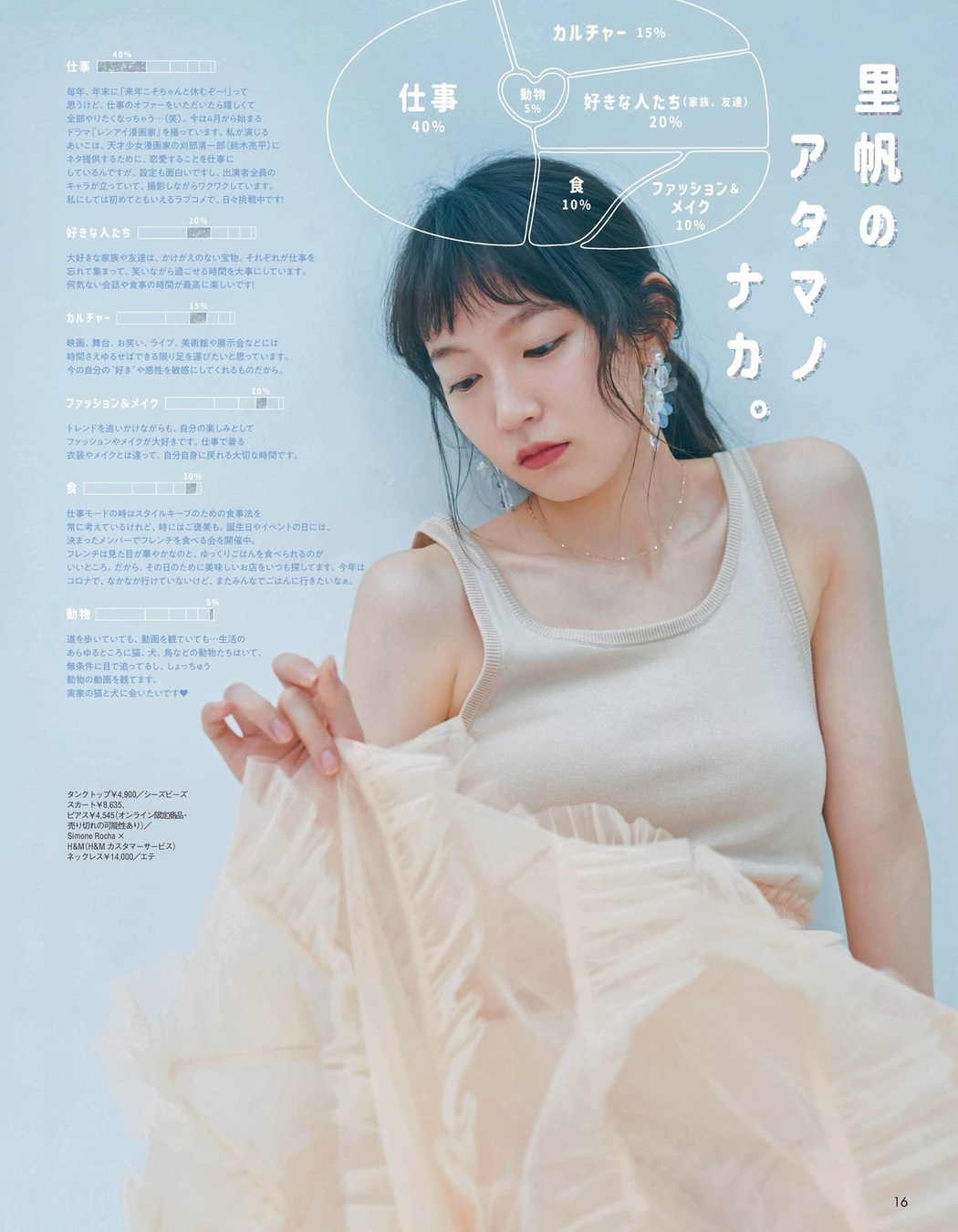Riho Yoshioka 吉岡里帆, aR アール 2021.04