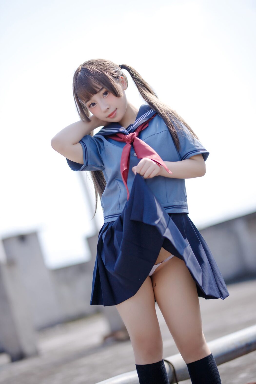 Coser@胡桃猫Kurumineko – 天台的爱之告白 A