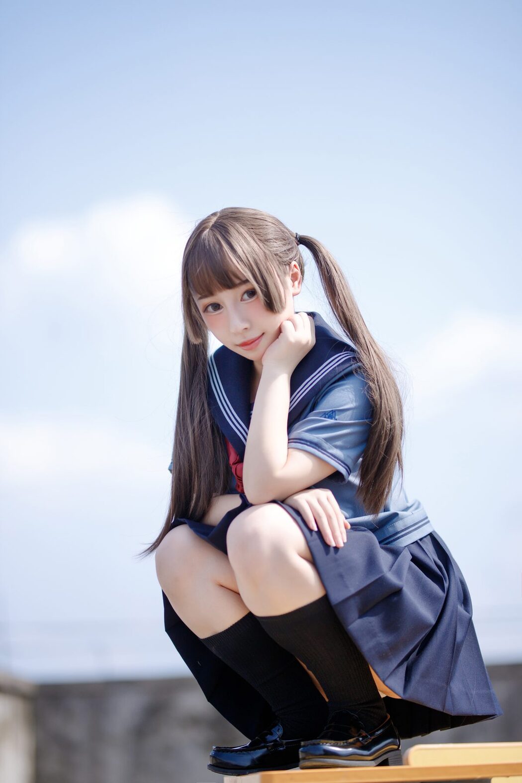 Coser@胡桃猫Kurumineko – 天台的爱之告白 A