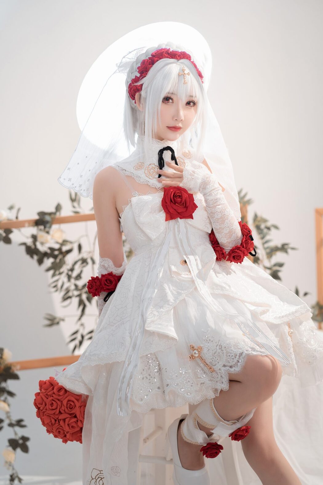 Coser@面饼仙儿 No.089 德丽莎婚纱