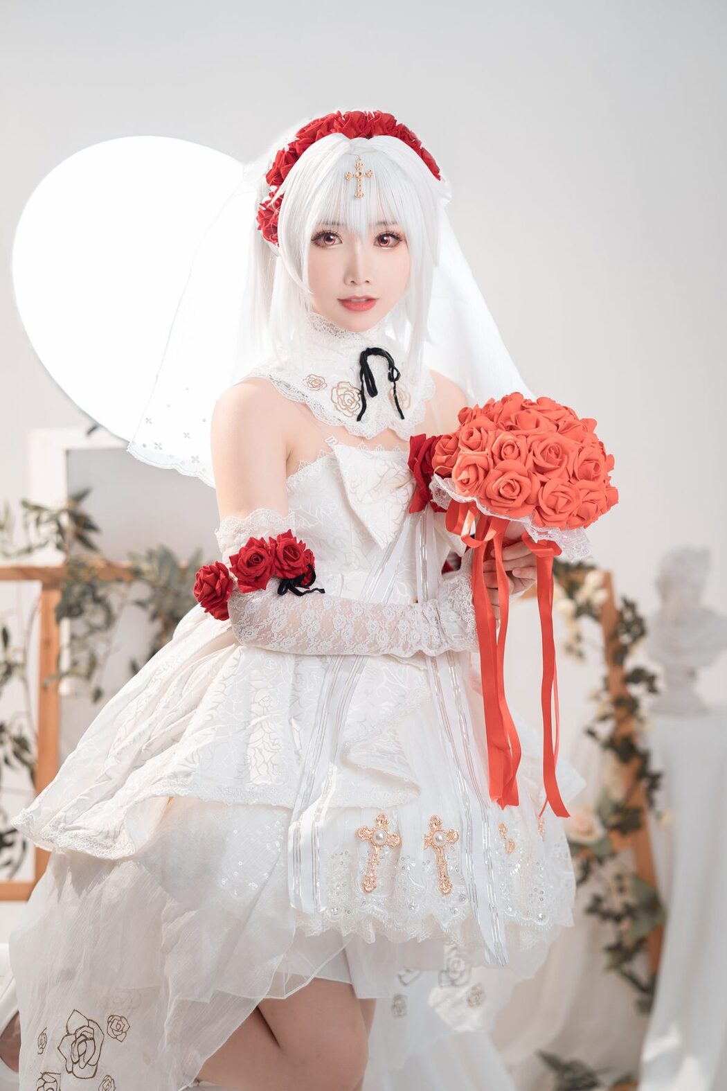 Coser@面饼仙儿 No.089 德丽莎婚纱